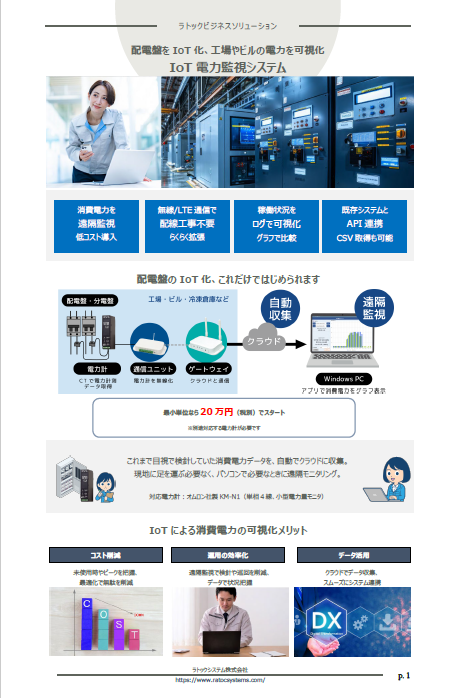 IoT電力監視システム製品紹介